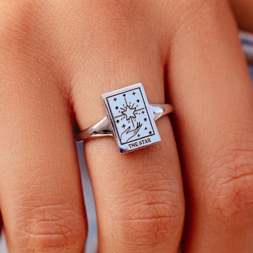 The Star Taro Card Ring NEW